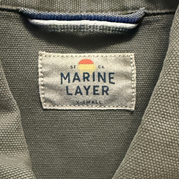 Olive Green Women's Jacket Marine Layer Utility - Picture 3 of 5